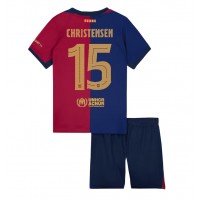 Barcelona Andreas Christensen #15 Fotballklær Hjemmedraktsett Barn 2024-25 Kortermet (+ korte bukser)